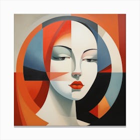 Geometric Polish Woman 04 Canvas Print