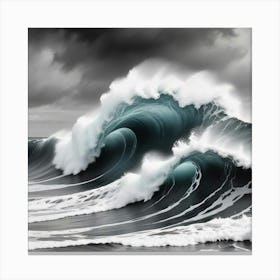 Wave Crashing Canvas Print