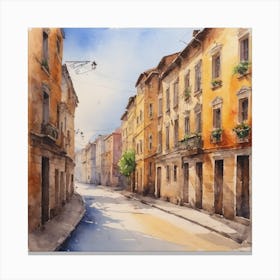 Street In Italy Canvas Print