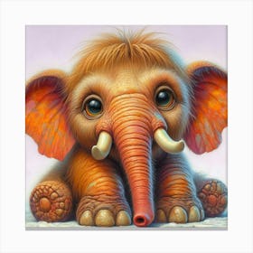 Little Elephant Canvas Print