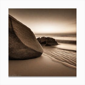 Rocks At Dusk Canvas Print