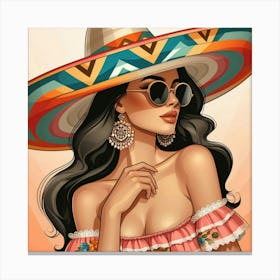 Mexican Girl Canvas Print