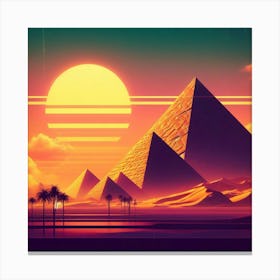 Egyptian Sunset 1 Canvas Print