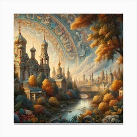 Russian Church Canvas Print