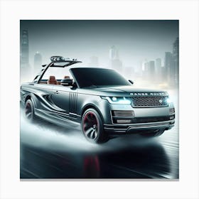 A Range Rover Design As A Speed Boat 3 Canvas Print