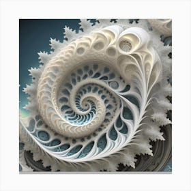 fractal spiral Canvas Print