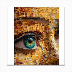 Mosaic Eyes Canvas Print