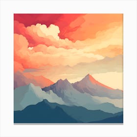 Mystical Mountain Reverie Canvas Print