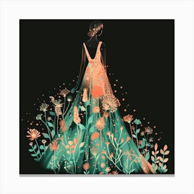 Flower Girl In A Dress Canvas Print