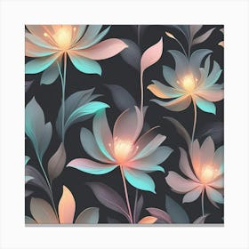 Seamless Floral Pattern 9 Canvas Print