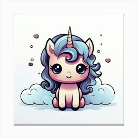 Cute Unicorn 413 Canvas Print