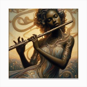 Flautist Canvas Print