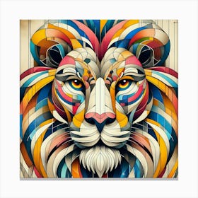 Abstract Lion 1 Canvas Print