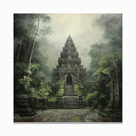 Temple In The Jungle 6 Canvas Print