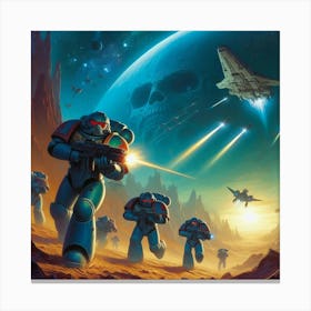 Space Marines 1 Canvas Print