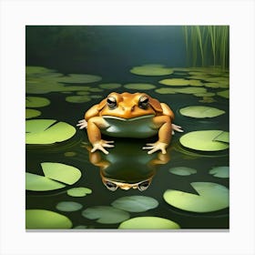 POND TOAD Canvas Print
