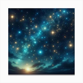 Starry Night Sky 2 Canvas Print