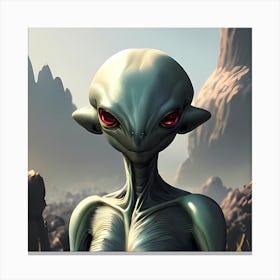 An Alien Visitor Canvas Print