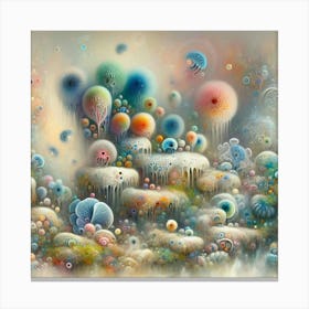 'Sea Of Jellyfish' Canvas Print