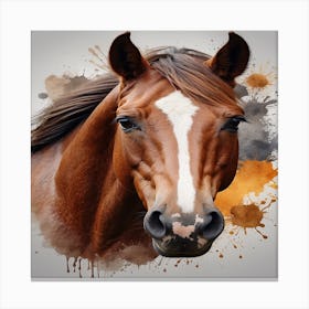 Horse Portrait Canvas Print