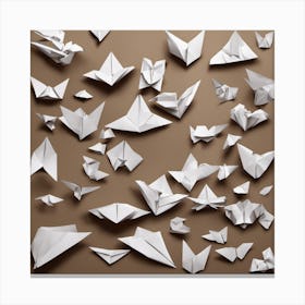 Origami Butterflies Canvas Print