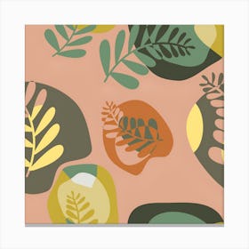 Abstract Leaf Pattern Canvas Print