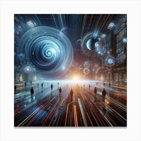 Futuristic City 140 Canvas Print