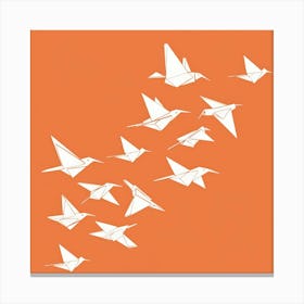 Origami Birds 6 Canvas Print
