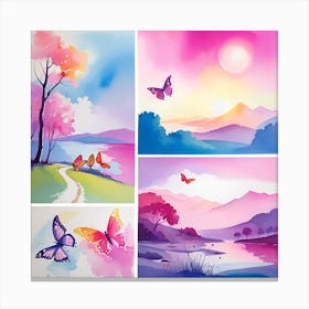 Watercolor Painting 7 Canvas Print