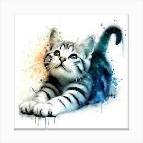 Creative Feline Cat Artwork 57 Canvas Print