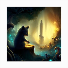 Enchanted Beasts Canvas Print