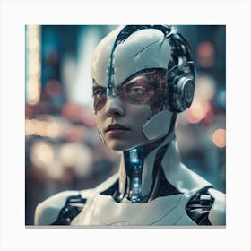 Futuristic Woman 3 Canvas Print