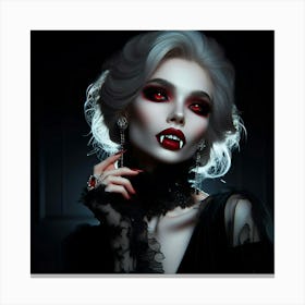Vampire Beauty Canvas Print