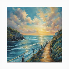 Path To The Sea Canvas Print