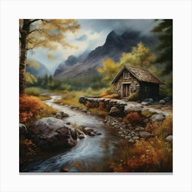 Cabin In The Woods 7 Canvas Print