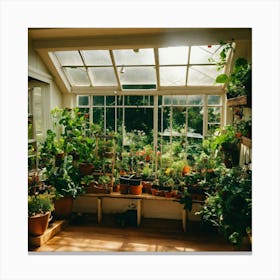 Images Of Indoor Small Greenhouse Inside Home Sett (2) Canvas Print