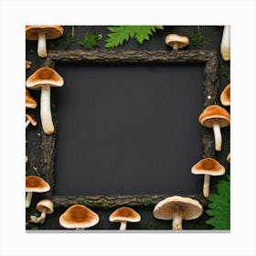 Frame Of Mushrooms 4 Canvas Print