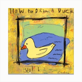 How To Draw A Duck Canvas Print