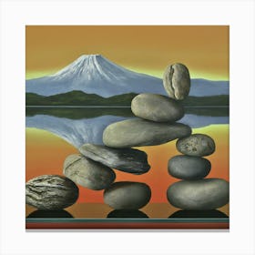 Zen balancing stones Canvas Print