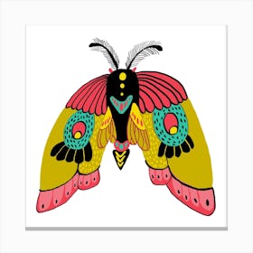 Butterfly Yellow Canvas Print