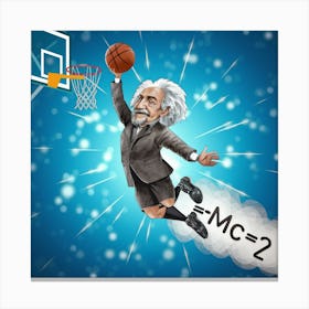 Basketball Dunk 1 Canvas Print