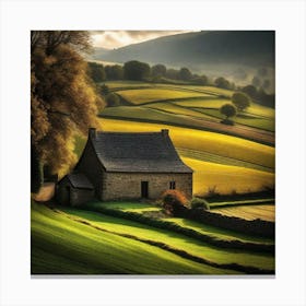 Country House In The Countryside Canvas Print