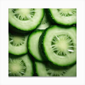 Cucumber Slices 5 Canvas Print