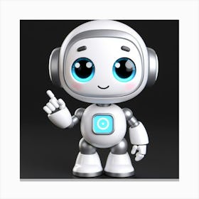 Cute Robot 1 Canvas Print