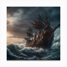 Across The Unforgiving Sea Canvas Print