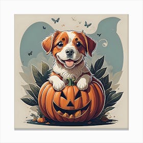 Halloween Dog Canvas Print