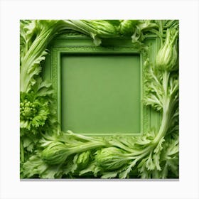 Green Frame 2 Canvas Print