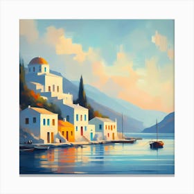 Greece Painting 1 Canvas Print