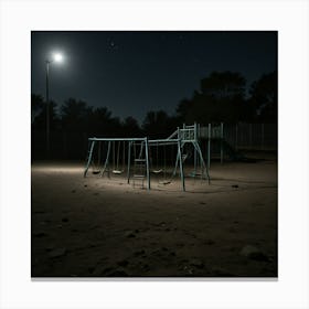 Night At The Playground Canvas Print