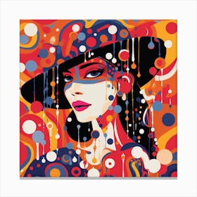 Lady In A Hat 2 Canvas Print